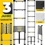 Craftfull Teleskopleiter | Aluleiter - Ausziehleiter - Anlegeleiter - Klappleiter -