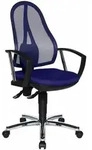 Topstar B&uuml;rostuhl Open Point P Plus, OP79A T38 blau, chrom Stoff - Blau