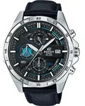 Casio Edifice Herrenuhr Lederband EFR-556L-1AVUEF - Schwarz/Schwarz