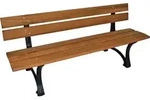 DEGAMO Parkbank Gartenbank Gusseisenbank LUZERN 4-sitzer 180cm, Gusseisen...