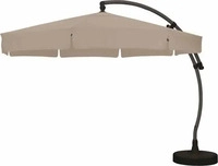 Sun garden 10218419, Sun garden Ampelschirm Easy Sun &Oslash; 350 cm, anthrazit / taupe