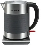 Bosch TWK7S05 Wasserkocher 1,7 Liter 2.2 kW Grau/Schwarz - Schwarz