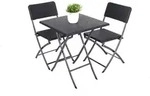 Balkon-Set VENTANA, 3-teilig, - Schwarz