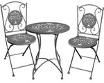 Bistro-Set, ROYAL 3-tlg - Grau
