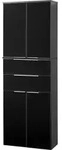 FACKELMANN Doppel-Hochschrank KARA / Schrank mit Soft-Close-System / Ma&szlig;e (B x H x