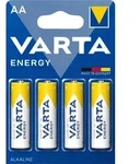 Varta Energy AA, Einwegbatterie, AA, Alkali, 1,5 V, 4 St&uuml;ck(e), 50,5 mm - Rot