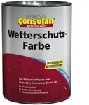 Consolan Wetterschutzfarbe 10 L silbergrau 217 Wetterschutz Holzfarbe - Silber