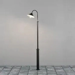 Konstsmide Vega Standleuchte schwarz lackiertes Aluminium, klares Glas, Hand EU