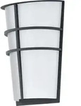 EGLO LED Au&szlig;en-Wandlampe Breganzo, 2 flammige Au&szlig;enleuchte, Wandleuchte aus Stahl