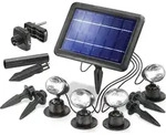 Esotec LED Solarspot QUATTRO POWER, 4er Set, IP44