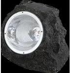 Solarleuchte Garten Stein Wegeleuchte Solarlampe Au&szlig;en Leuchte Solar 3302 - Grau