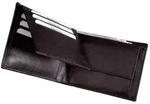 Geldb&ouml;rse Querformat 12x9cm schwarz - Schwarz