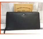 Greenburry Spongy Geldb&ouml;rse Leder 19 cm - Schwarz