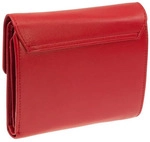 Esquire Damen Geldb&ouml;rse HELENA 1220-50 Rot Leder RFID Schutz - Rot