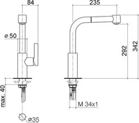 Dornbracht 33870790-00, Dornbracht 33870790-00 EHM Pull-out mit Brausefunktion Elio