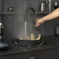 Quooker FNRSST PRO3, Quooker Fusion Round, Voll-Edelstahl, mit PRO3 Hei&szlig;wasser