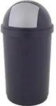 Curver - vuilbak met push-deksel 50 l, blauw en grijs - Blau/Grau
