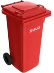 120 Liter Sulo M&uuml;lltonne, M&uuml;lleimer, Abfalltonne, Gro&szlig;m&uuml;llbeh&auml;lter rot - Rot
