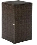Merxx M&uuml;lltonnenabdeckung, 64 x 64 x 109 cm, braun