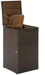 Merxx M&uuml;lltonnenabdeckung, 76 x 76 x 123 cm, braun