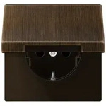 Jung ME1520KLAT SCHUKO Steckdose mit Klappdeckel - Gold