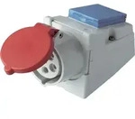REV 0510603777 CEE Wandsteckdose 16 A 5polig 400 V, 230 V (0510603777) - Schwarz