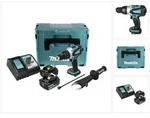 Makita DHP 458 RTJ Akku Schlagbohrschrauber 18 V 91 Nm + 2x Akku 5,0 Ah +...