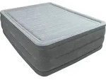 Intex Luftbett Comfort Plush High Rise Queen mit Pumpe 64418 - Grau