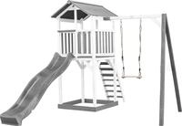AXI Beach Tower Spielturm aus Holz in Wei&szlig; & Grau | Spielhaus f&uuml;r Kinder mit...