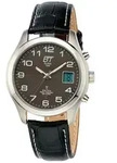 ETT EGS-11330-50L Solar Drive Funkuhr Basic Herrenuhr 39mm 5ATM - Braun