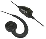 Kenwood Ohrh&ouml;rer mit Ohrb&uuml;gel, Mikrofon und Inline PTT, KHS-34 - Schwarz