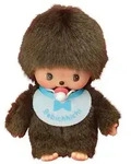 Bebichhichi Pl&uuml;schfigur Junge mit Latz blau/braun 15cm - Braun