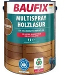 BAUFIX Multispray Holzlasur nussbaum seidengl&auml;nzend, 5 Liter, Holzlasur - Braun