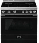 Smeg CPF9IPBL Elektroherd, Schwarz, 115 l Volumen, 89,8 cm Breite, +,