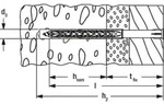 Fischer 522707, Schrauben- & D&uuml;belsatz, Autoklaven-Porenbeton, Mauerziegel, Beton,