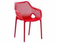 CLP Stuhl Air XL stapelbar mit einer Sitzhöhe von 44 cm, Farbe:rot