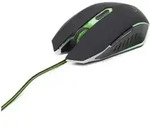 Gembird MUSG-001-G, Beidh&auml;ndig, USB Typ-A, 2400 DPI, Schwarz, Gr&uuml;n - Schwarz/Gr&uuml;n