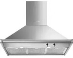 Smeg Clasica Trapezoid Kd90hxe Dekorative Dunstabzugshaube 90 Cm Silber One Size / EU