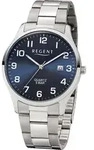 Regent Herrenarmbanduhr Edelstahl F-1179 - Silber
