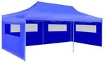 vidaXL Pop-Up-Partyzelt Faltbar Blau 3&times;6 m