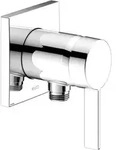 Keuco Einhebelmischer SOLO IXMO DN 15, mit Schlauchanschluss UP Rosette eckig