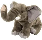 Wild Republic Pluschelefant - Elefantenspielzeug - Stofftier - Grau