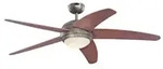 Deckenventilator mit LED Beleuchtung und Fernbedienung Bendan Apfelholz - Silber