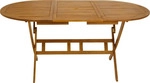 DEGAMO Gartentisch Klapptisch Holztisch 85x160cm oval, Holz Akazie ge&ouml;lt -...