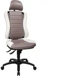 Topstar B&uuml;rostuhl Head Point RS, HE300 S033X Stoff wei&szlig;, Gestell schwarz
