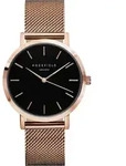 ROSEFIELD Damenuhr Mercer Schwarz Rosegold 38mm MBR-M45 - Gold