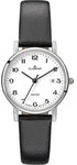 Dugena Damen-Armbanduhr 4460728 Zenit, Quarz, Edelstahl, Lederarmband, 3 bar