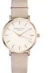 ROSEFIELD Damenuhr West Village Rosa Rosegold Leder WSPR-W73 - Wei&szlig;