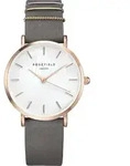 ROSEFIELD Damenuhr West Village Grau Rosegold Nubuk Leder WEGR-W75 - Rosa/Grau