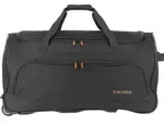 travelite Reisetasche Trolley Basics Fresh Wheeled Duffle Black schwarz 73cm -